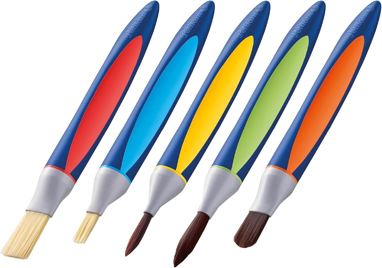 Thumbnail 1 de Pelikan griffix 5er Pinsel-Set – ergonomische Grundschulepinsel mit 5 Varietäten