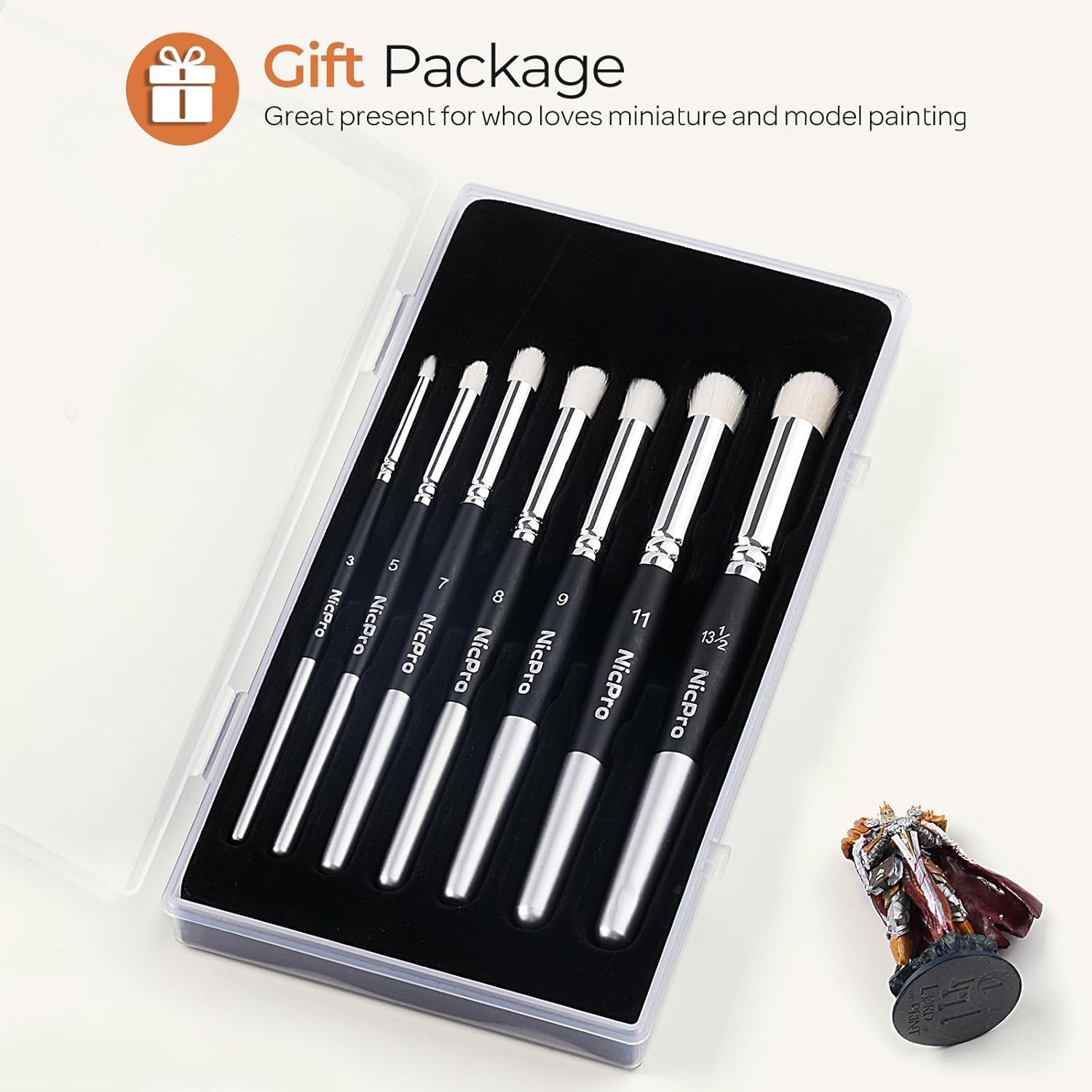 Thumbnail 6 de Nicpro Ensemble pinceaux à sec 7 🎨