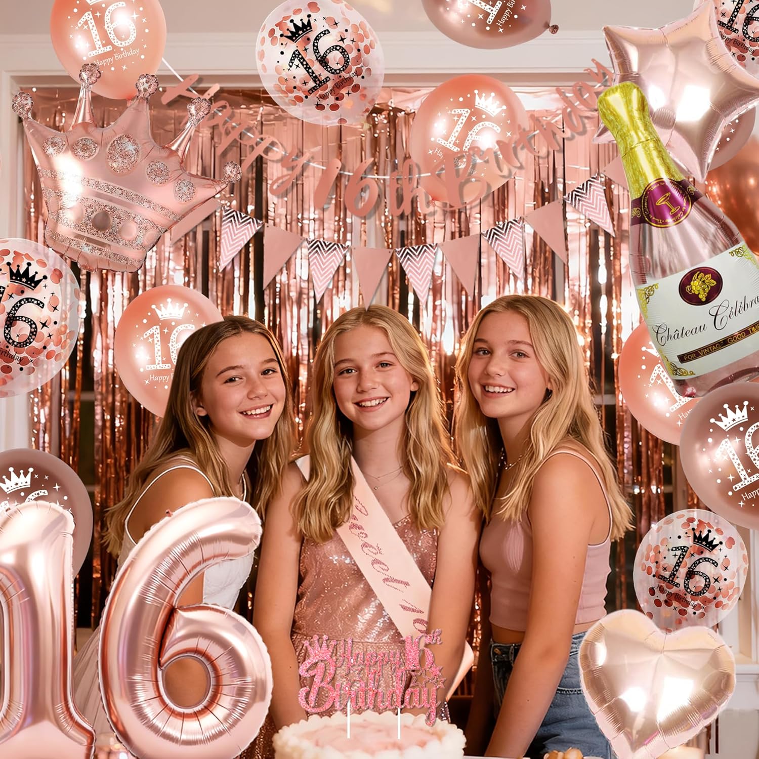 Thumbnail 4 de VICTERR Sweet 16 balloon set 16