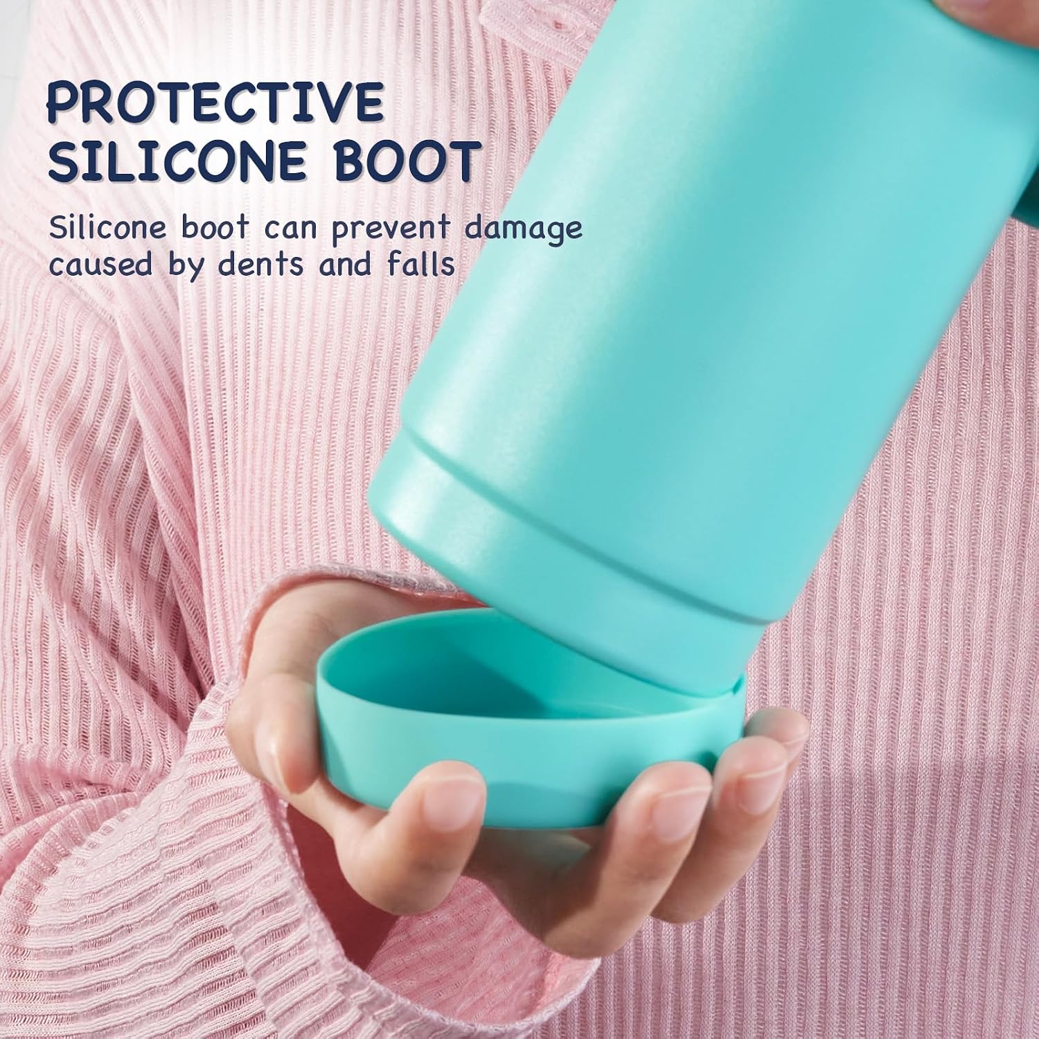 Thumbnail 5 de Fijinhom Kids 360ml Stainless Steel Insulated Water Bottle (2-Piece Set)