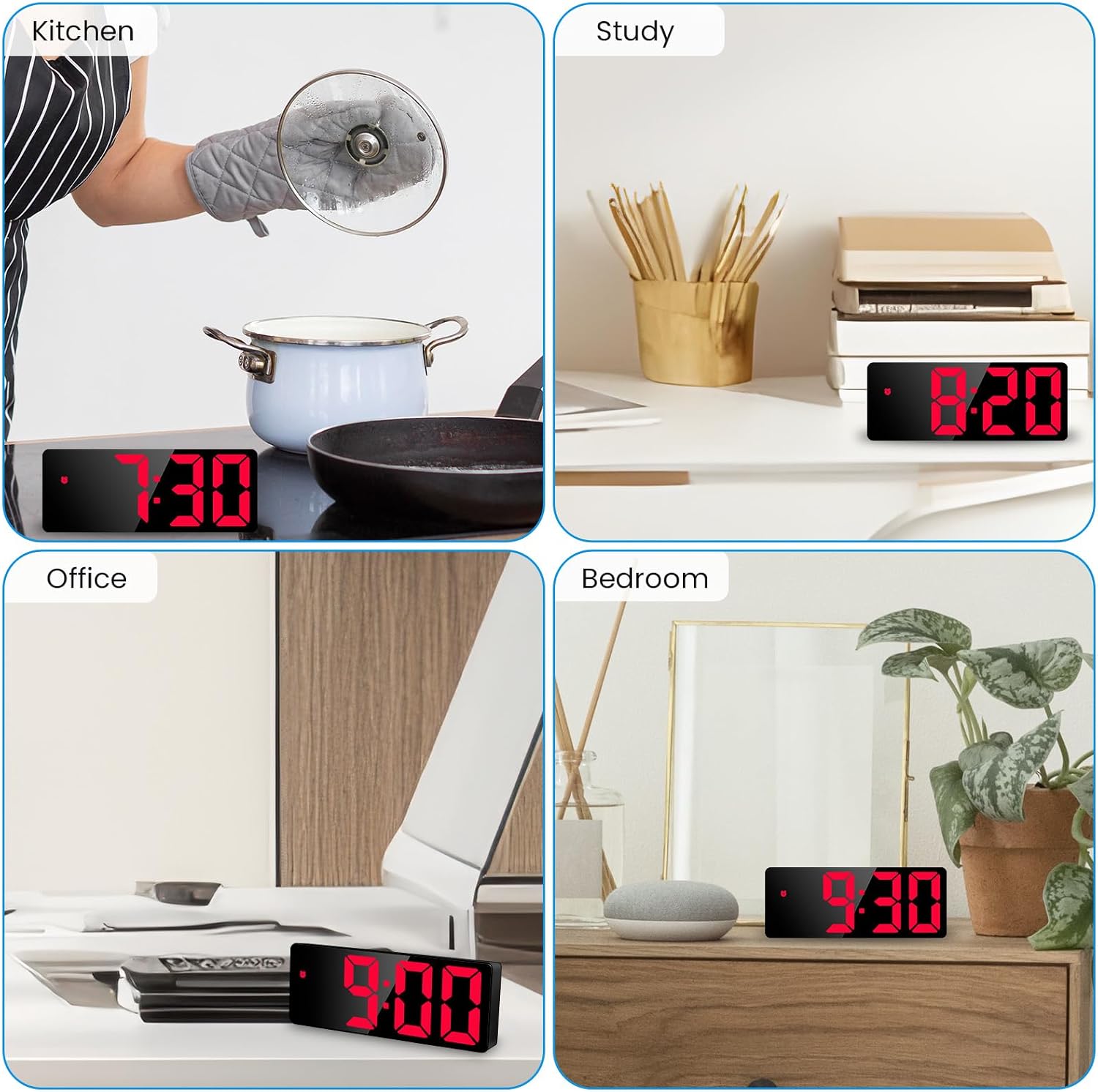Thumbnail 6 de Sarsumir Digital Alarm Clock 6.7 LED