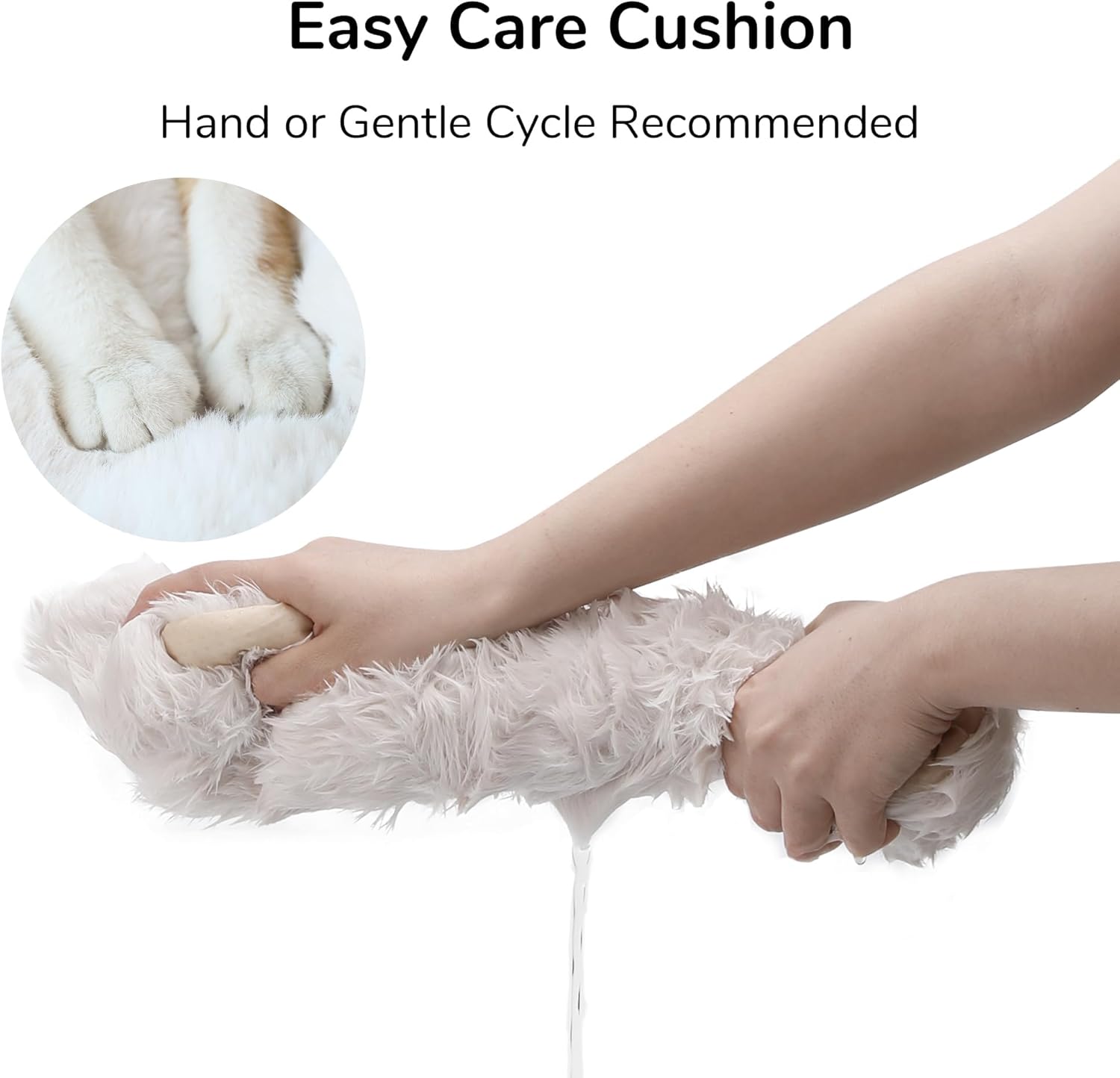 Thumbnail 6 de FUKUMARU 24 inch Cat Couch Bed (Oval Felt House Sofa) – Grey