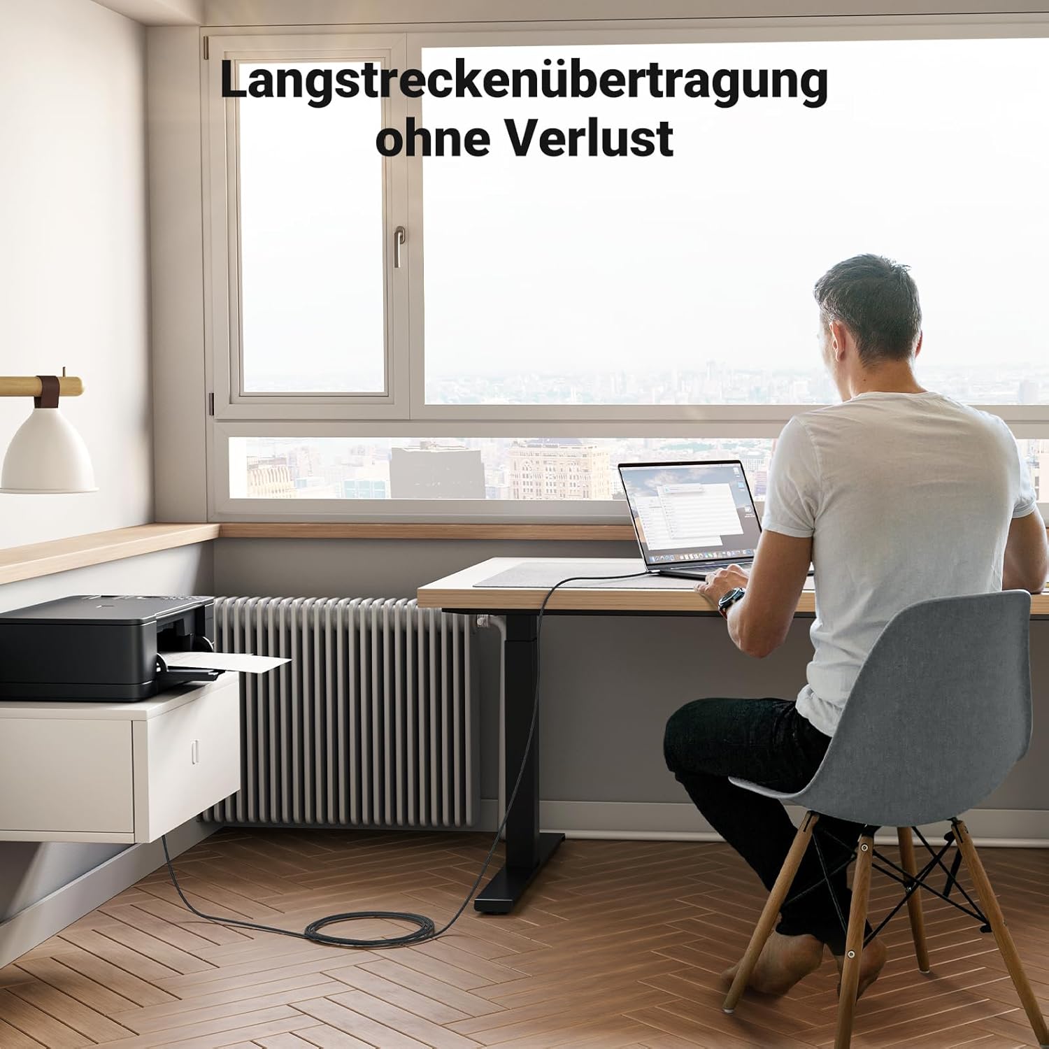 Thumbnail 5 de UGREEN USB-C Druckerkabel (USB-B auf USB-C) für Drucker, Scanner & MIDI-Tastatur – 2 m, silber