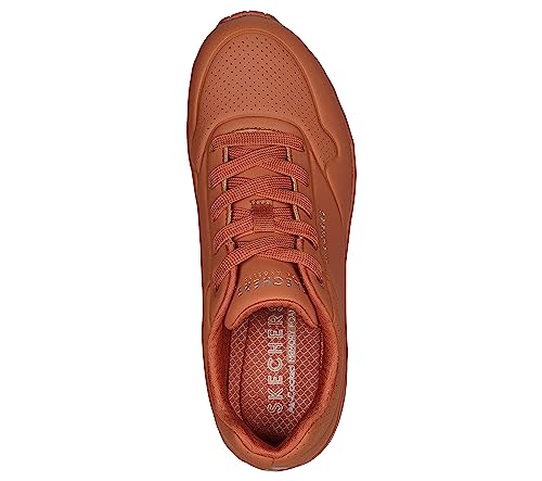 Detalle de Skechers Damen Sneaker in Orange, Größe 36 EU – Sneaker aus Synthetic Leather