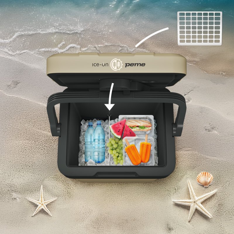 Detalle de Peme Essential 27 Nevera Portátil 23 L Caqui: refrigeración y calefacción para tus viajes