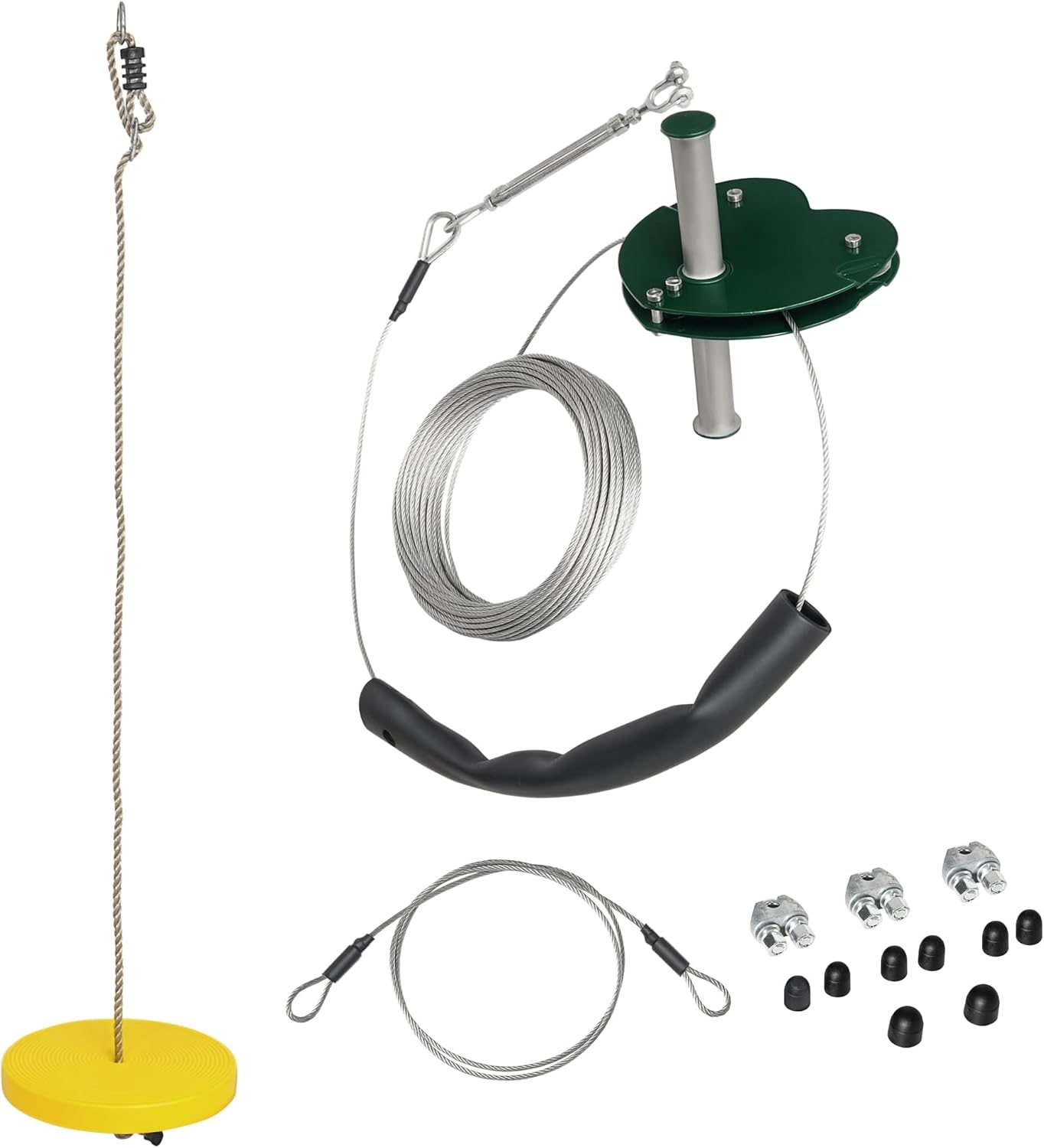 Outsunny Kits de tyroliennes pour Enfants 6-10 Ans