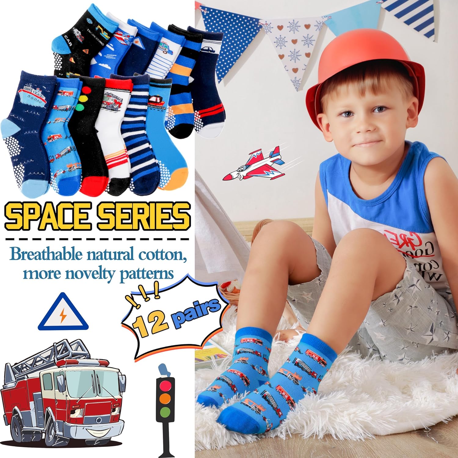 Thumbnail 3 de Welwoos Non-Slip Grip Socks for Kids