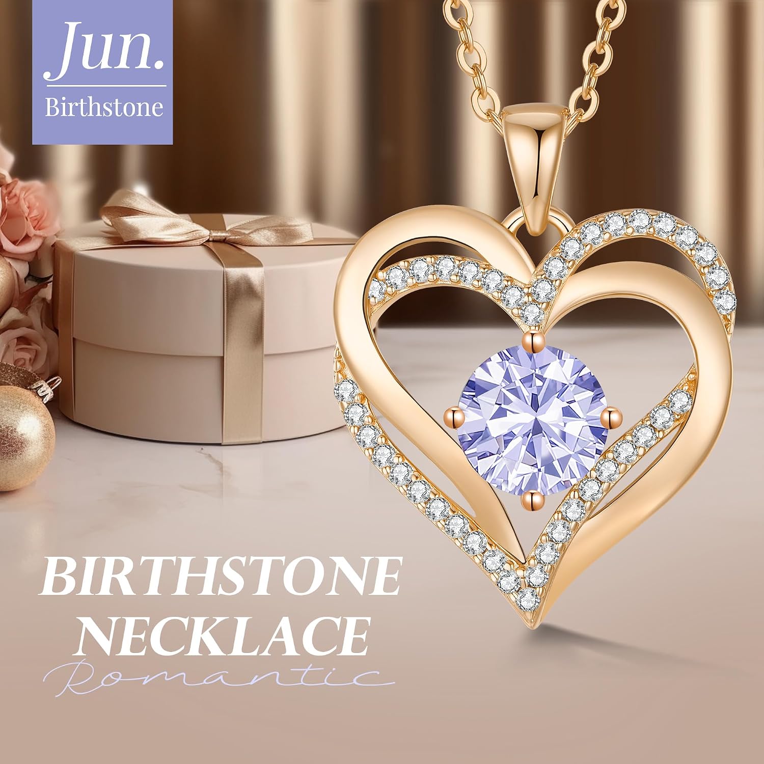Detalle de LOUISA SECRET Birthstone Necklace, 925 Sterling Silver