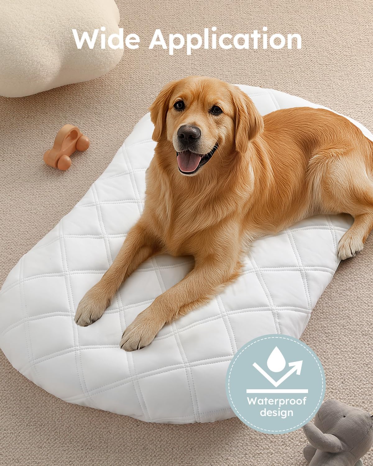 Thumbnail 6 de Yoofoss Waterproof Cot Bed Mattress Protector (120 x 60 cm) – Breathable, Noiseless Toddler Cot Mattress Cover