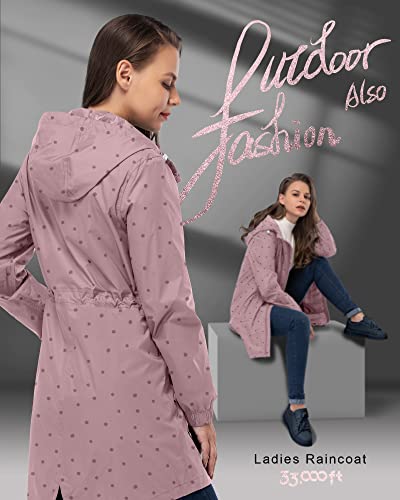 Thumbnail 5 de 33,000ft Women's Rain Jacket: Lightweight, Packable Long Waterproof Coat
