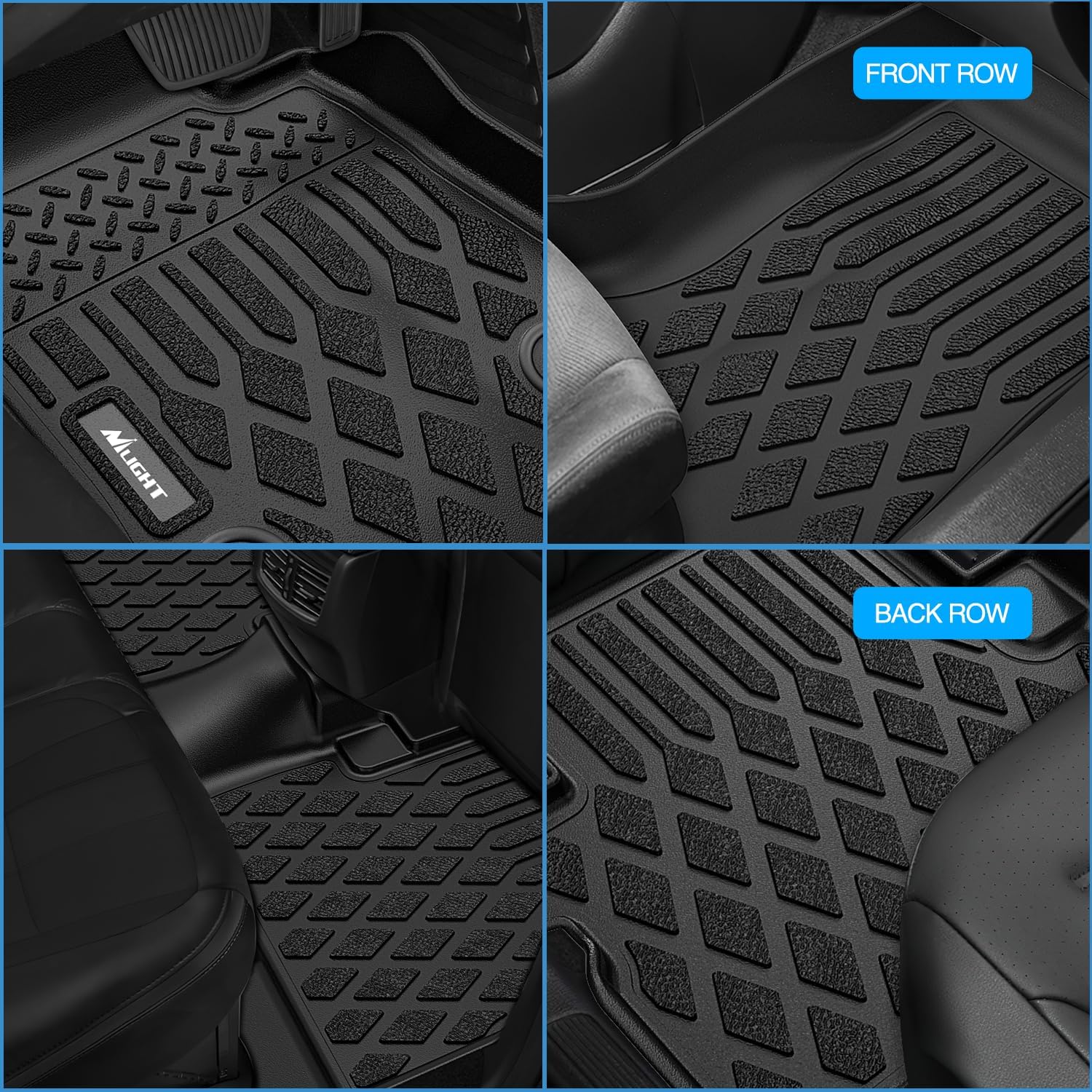 Thumbnail 6 de Nilight TPE Floor Mats for Dodge Durango 7-Seat