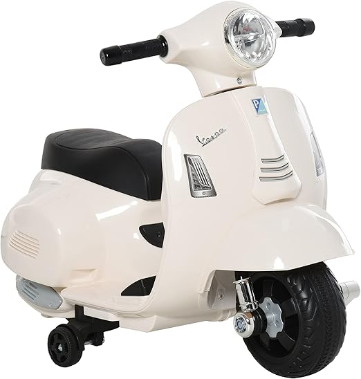 HOMCOM Moto Eléctrica Vespa 6V para Niños