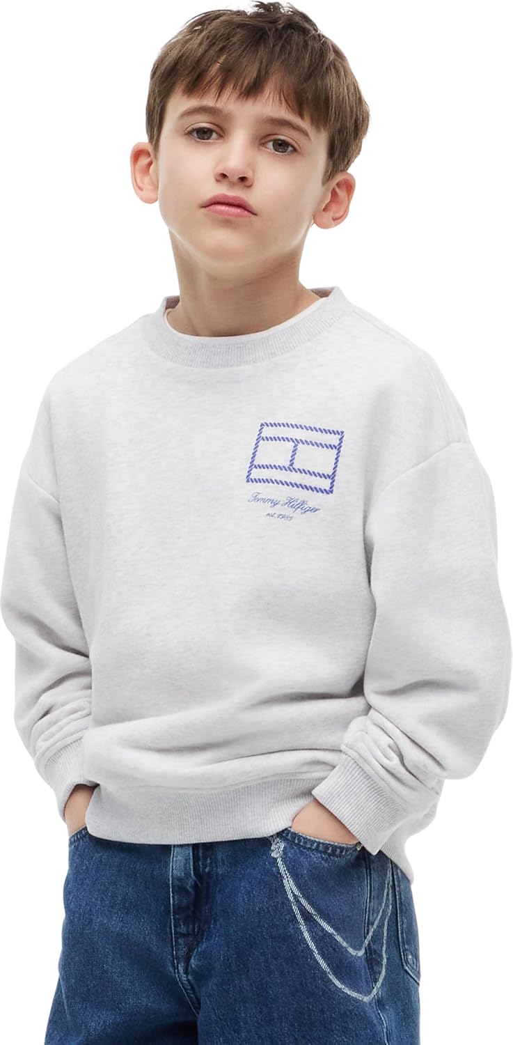 Detalle de Tommy Hilfiger Boy's Pullover Sweatshirt