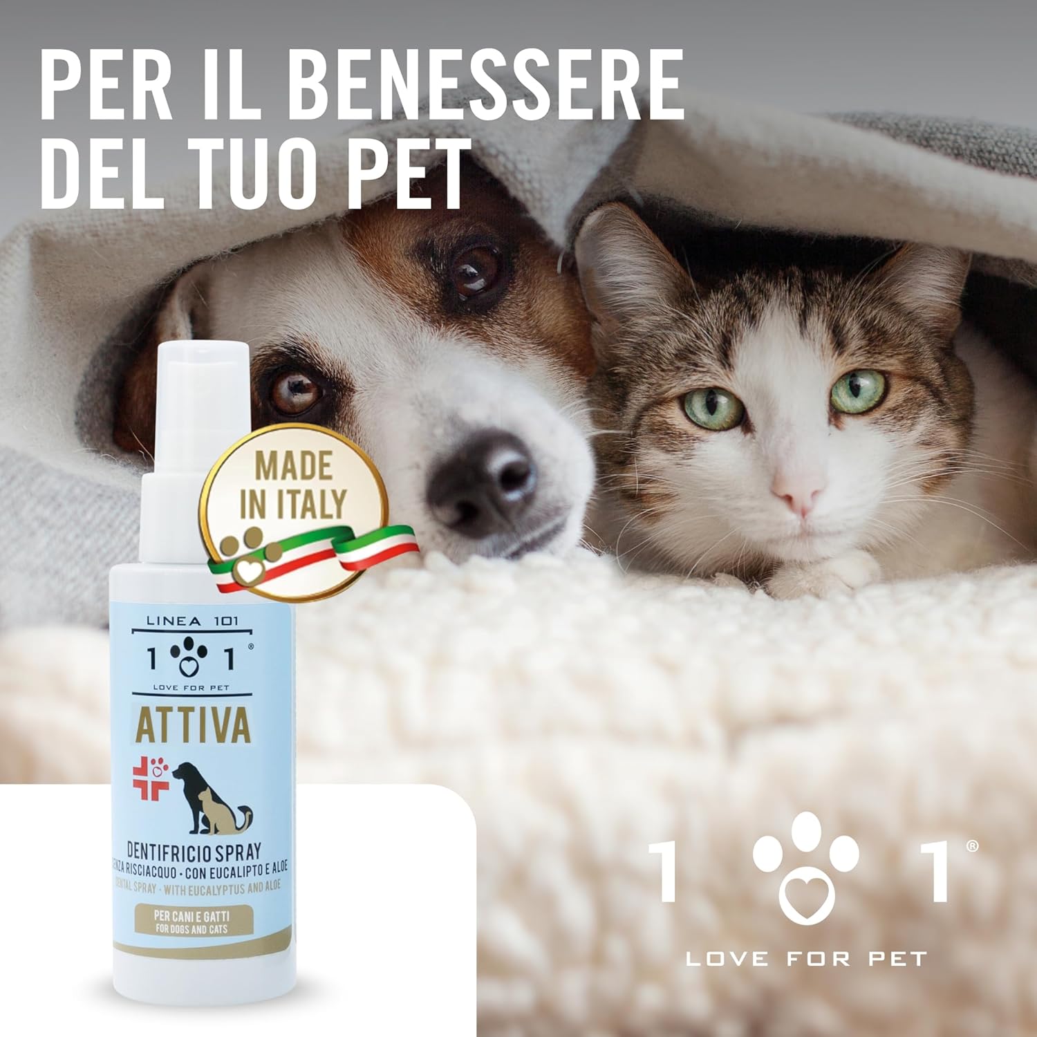 Thumbnail 6 de Linee 101 Dentifricio Spray per Cani con Aloe, Menta ed Eucalipto – Igiene orale pratica e naturale