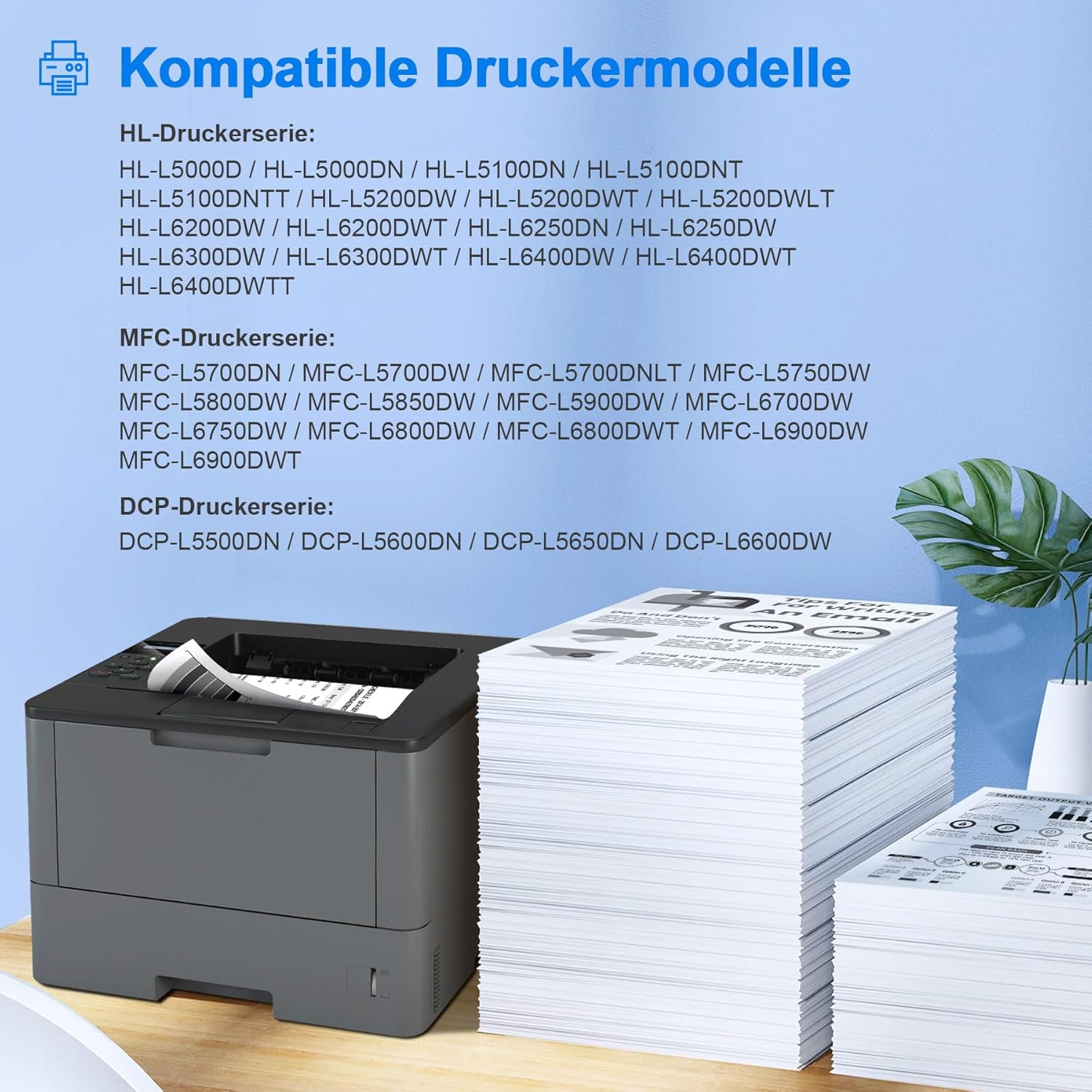 Thumbnail 3 de ONLYU TN3480 HL-L5100DN Toner – kompatibel, 2er-Pack, 8.000 Seiten bei 5% Deckung