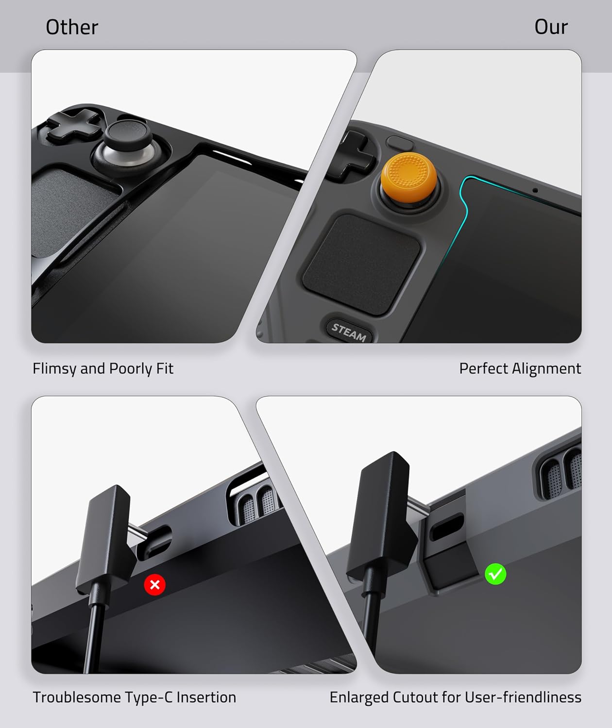Thumbnail 2 de Syntech Steam Deck Protective Case Gray