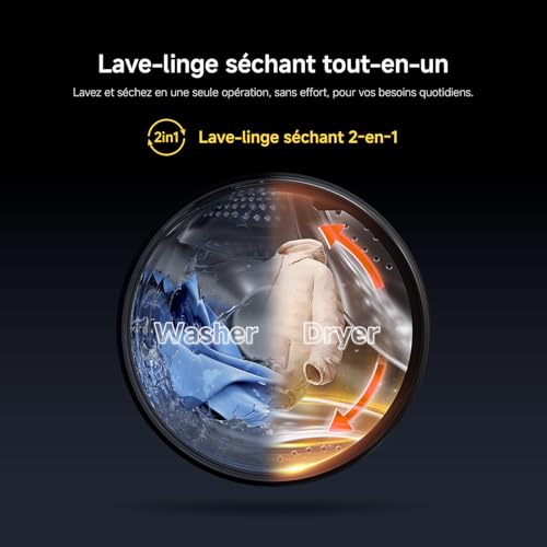 Thumbnail 6 de Xiaomi Mijia Lave-Linge Séchant Hublot Pro 9/6 kg – Lavage Intelligent et Steam Refresh