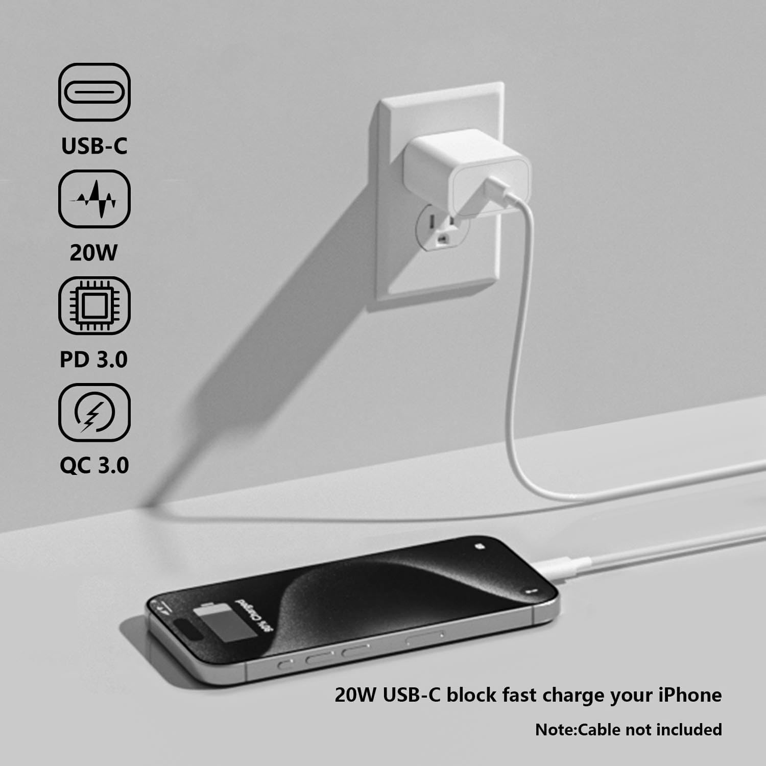 Detalle 2 de USB-C Charger Block 20W