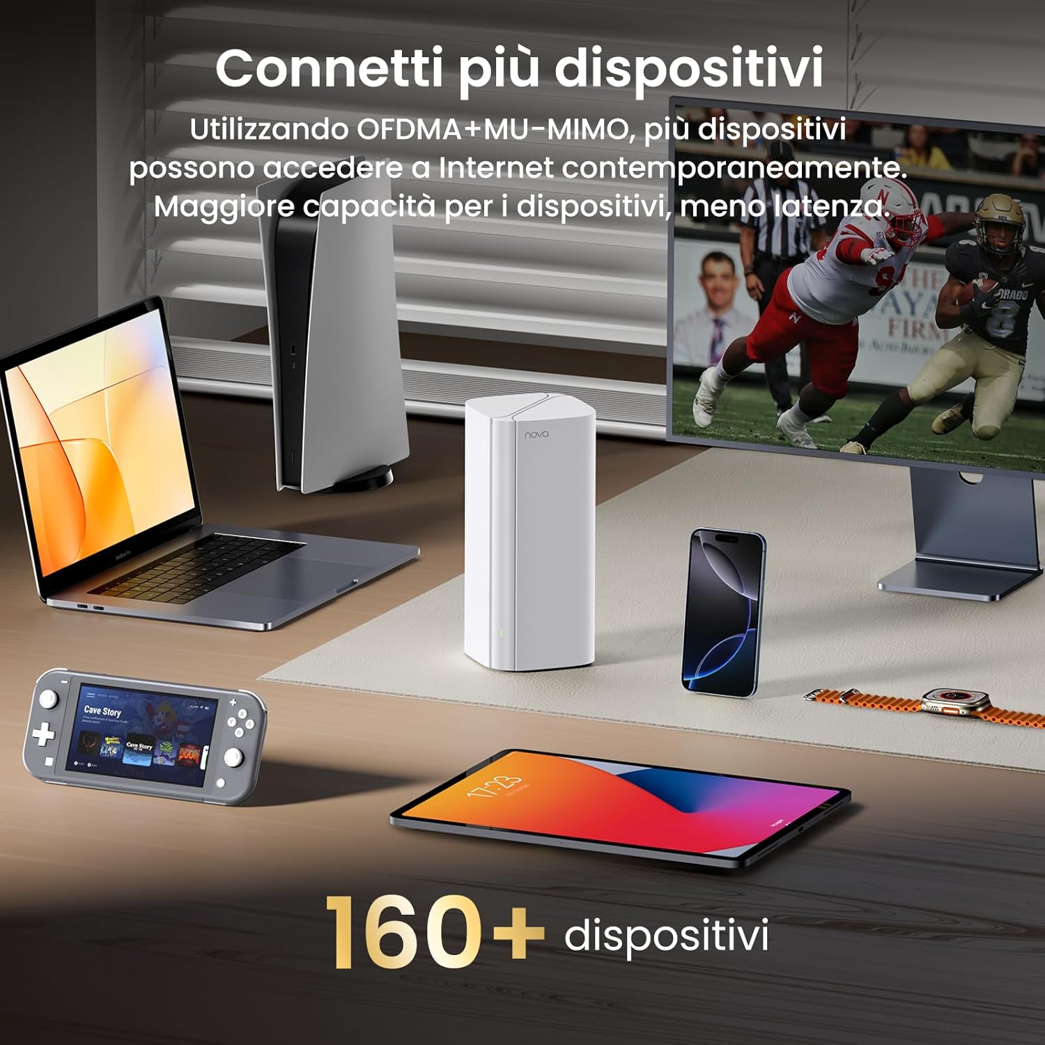 Thumbnail 3 de Tenda Nova MX12-3 AX3000 Mesh Wi‑Fi 6 System — 3pack, copertura fino a 330 m², 1.7 GHz Quad-Core