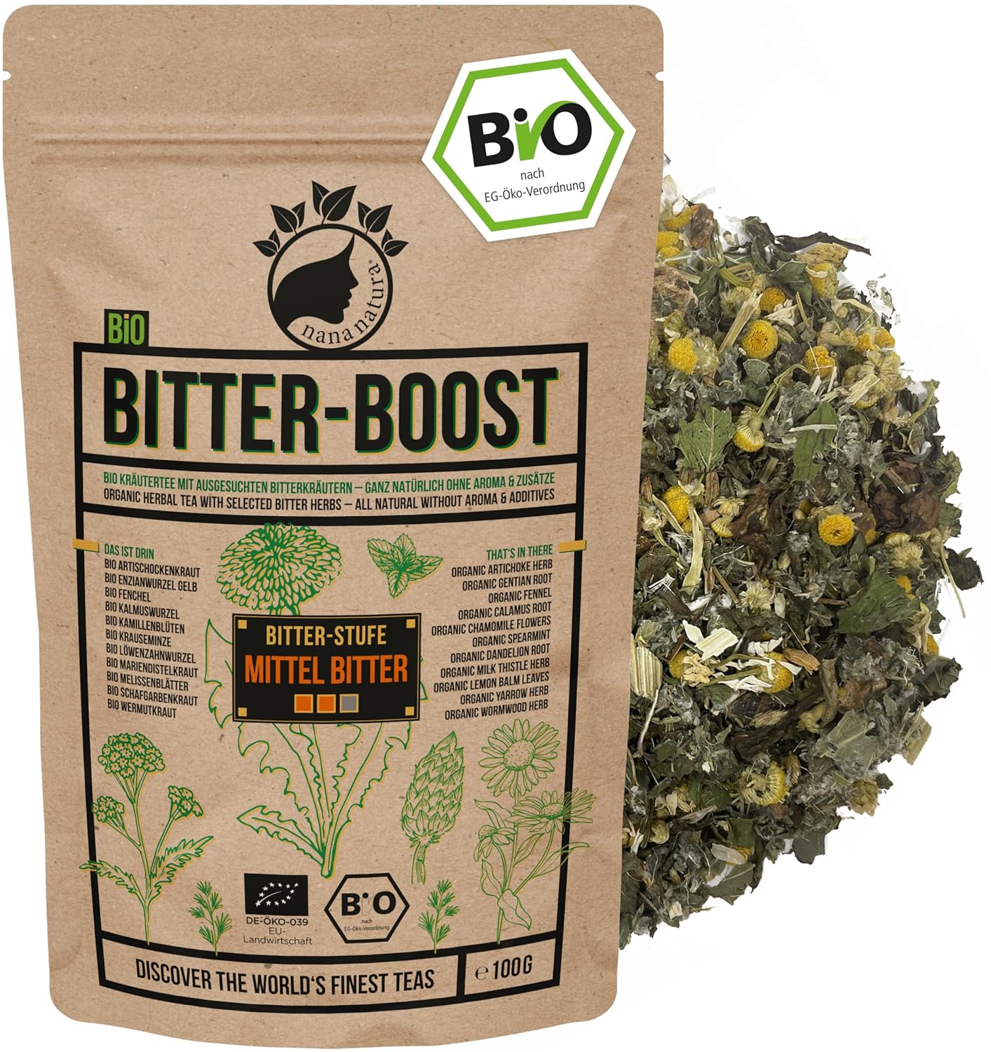 Detalle de NanaNatura's BIO Bittertee BITTER-BOOST 100g