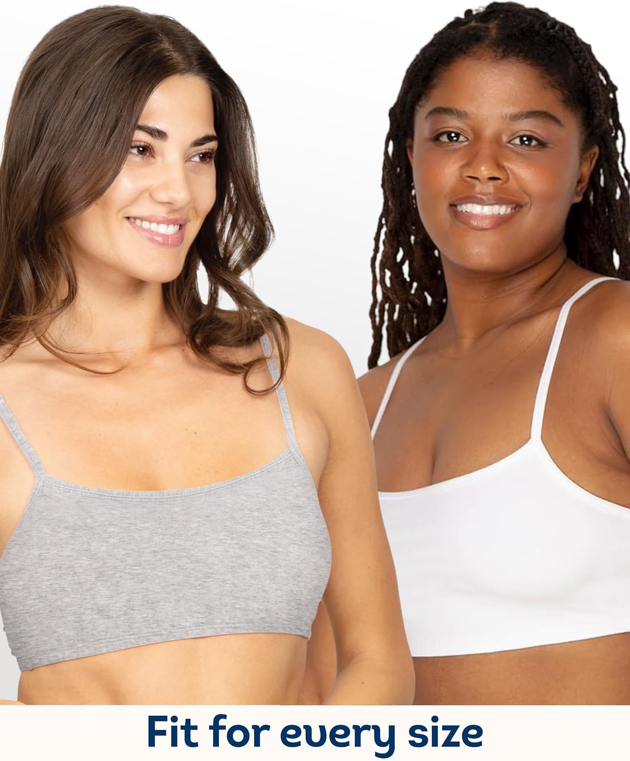 Detalle de Fruit of the Loom Built-up Sports Bra – Lot de 3 (Soutien-Gorge de Sport Femme)