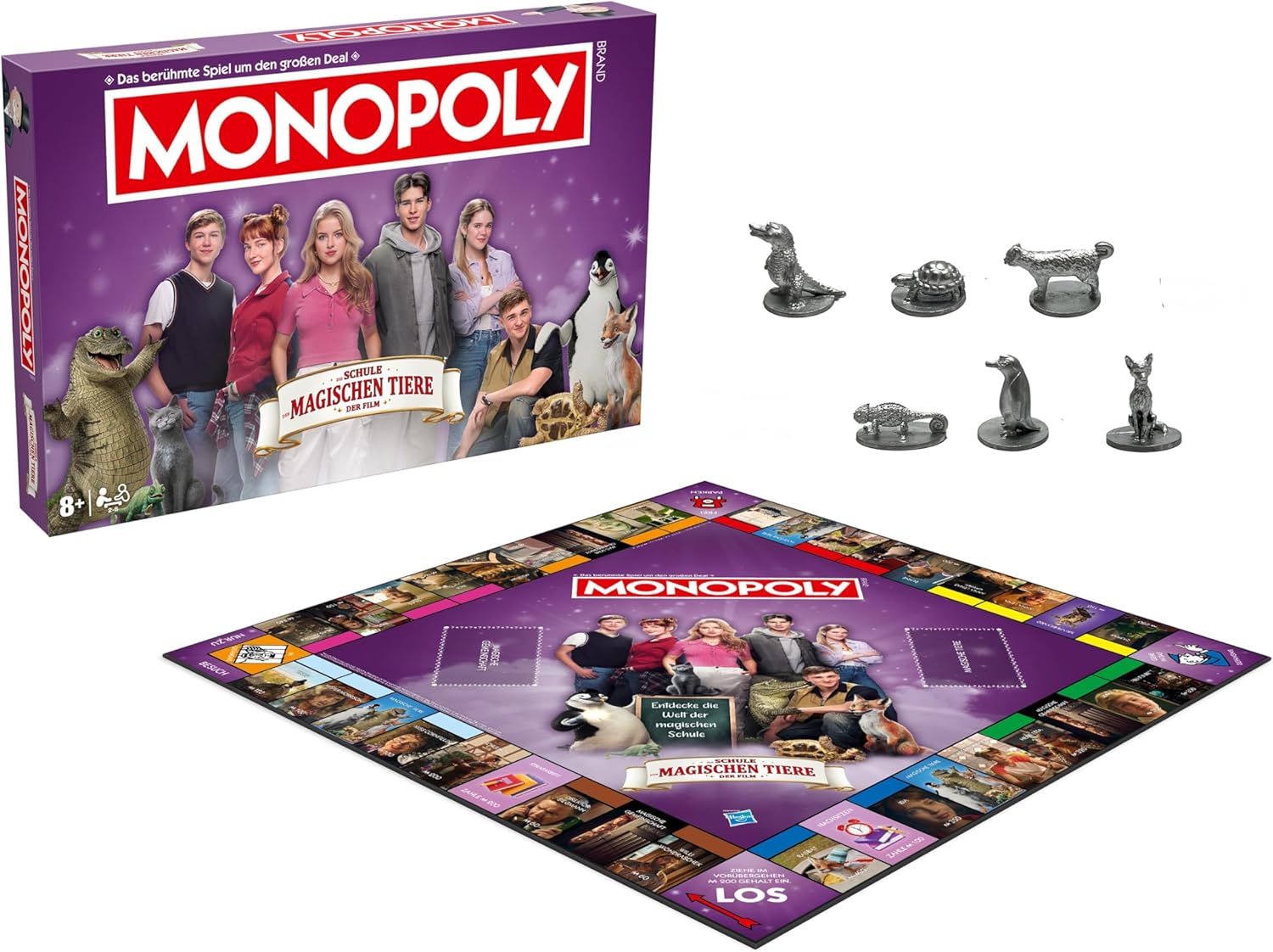 Detalle 2 de Winning Moves Monopoly Die Schule der magischen Tiere Edition – Monopoly Spiel für Fans