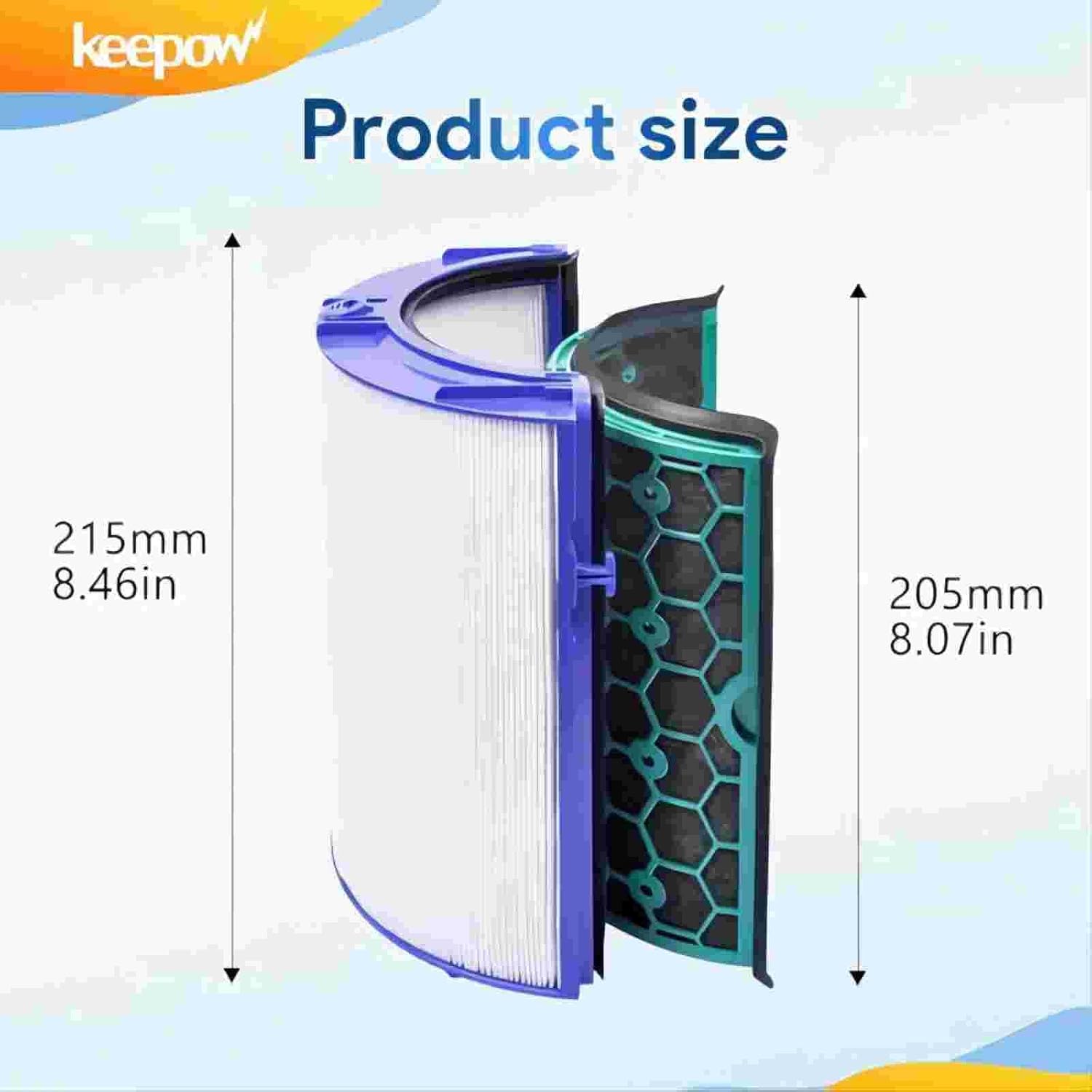 Thumbnail 6 de KEEPOW Filtro di ricambio per Dyson Pure Cool HP04 TP04 DP04 (HEPA e carbone attivo)