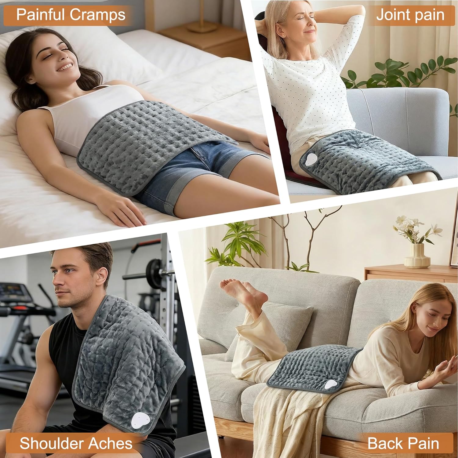 Thumbnail 6 de Electric Heating Pad (Back, Neck, Shoulder, Knee & More) with 6 Heat Settings and Auto Shut Off