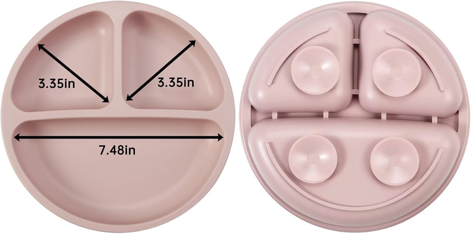 Thumbnail 2 de PandaEar Baby Feeding Set siliconen babyservies, 9-delig met zuigbord en kom