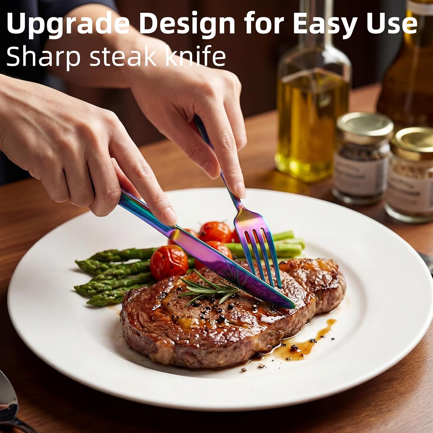 Detalle de Quatish Travel Utensil Set, Stainless Steel