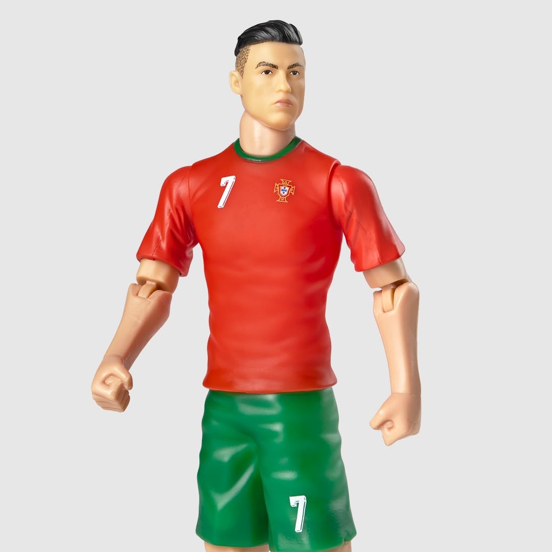 Thumbnail 4 de Statuetta calcio Ronaldo Megableu da 20 cm, articolata con licenza ufficiale e 10 punti di snodo