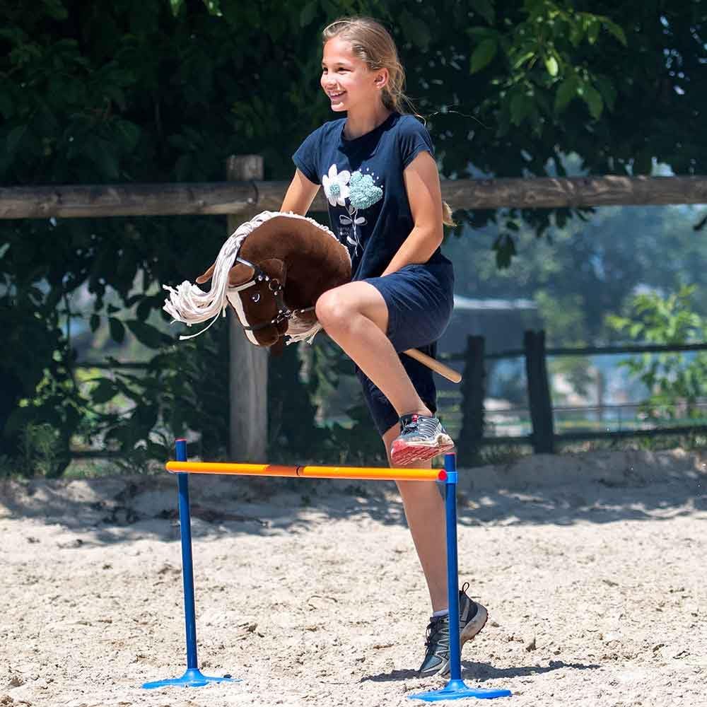 Thumbnail 2 de Hobby Horse A3 Sunny Dream – dunkles Alezan-Pferd mit glitzerndem Frontteil und Satinfluss