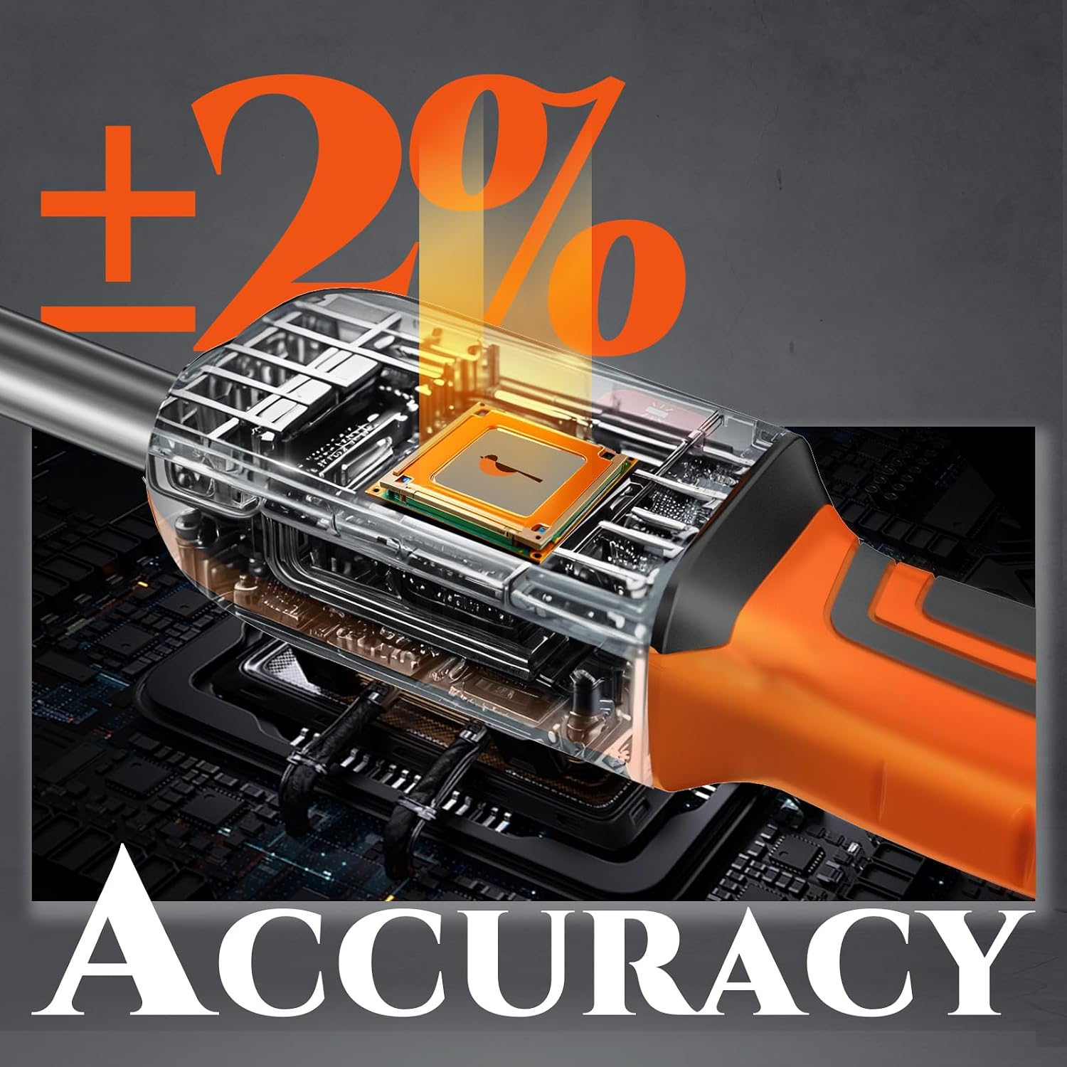 Detalle 2 de SUZUME Digital Torque Wrench, 3/8-Inch Drive, ±2% Accuracy, Peak and Track Modes