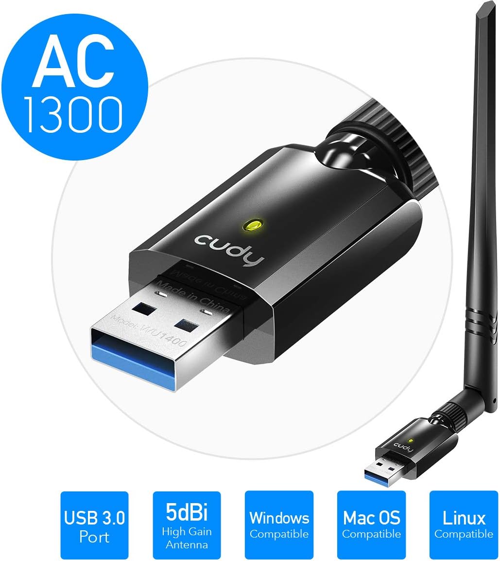 Thumbnail 1 de Cudy WU1400 Adattatore WiFi 1300 Mbps