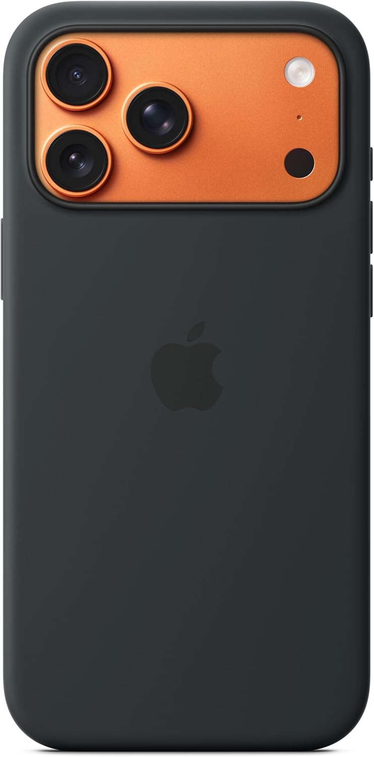 Apple Coque Silicone avec MagSafe pour iPhone 17 Pro Max – Noir