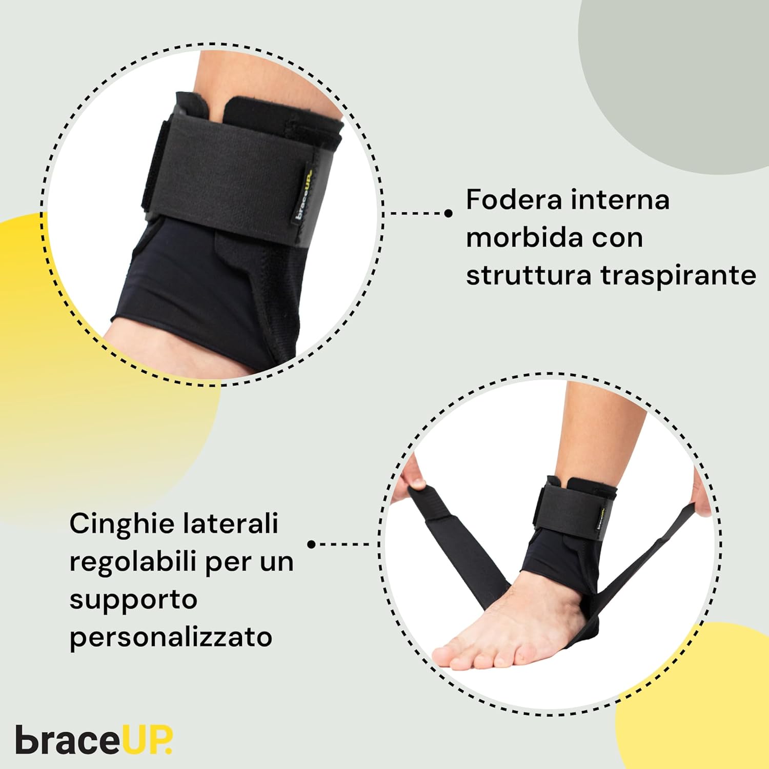 Thumbnail 3 de BraceUP Cavigliera ortopedica per uomo e donna: tutore per stabilità e dolore al piede