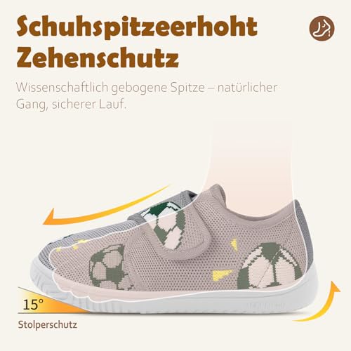 Thumbnail 6 de IceUnicorn Hausschuhe Kinder Jungen Mädchen – atmungsaktives Obermaterial, Klettverschluss und rutschfeste Sohle