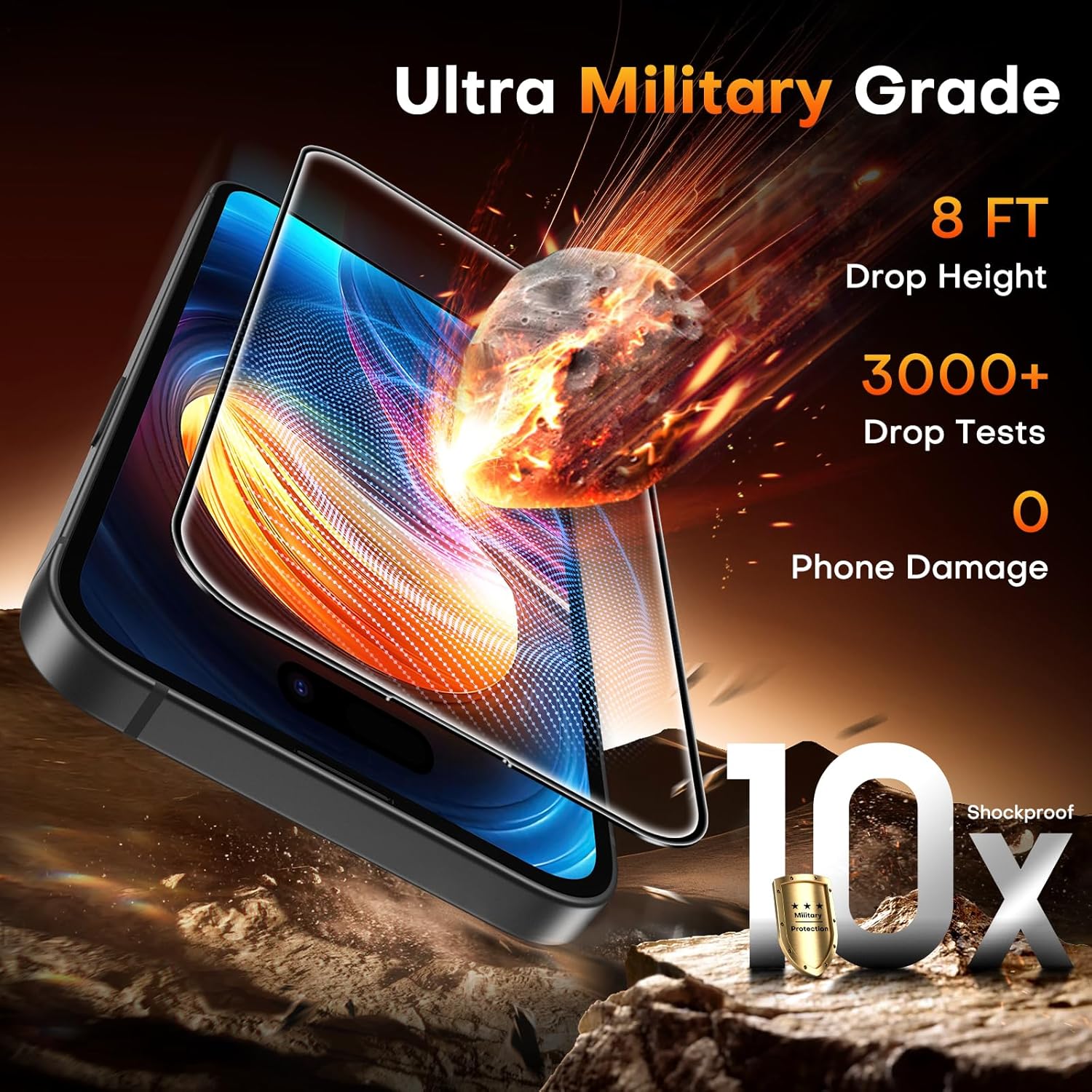 Thumbnail 5 de TOCOL Schutzfolie für iPhone 15 6,1 Zoll 9H Panzerglas