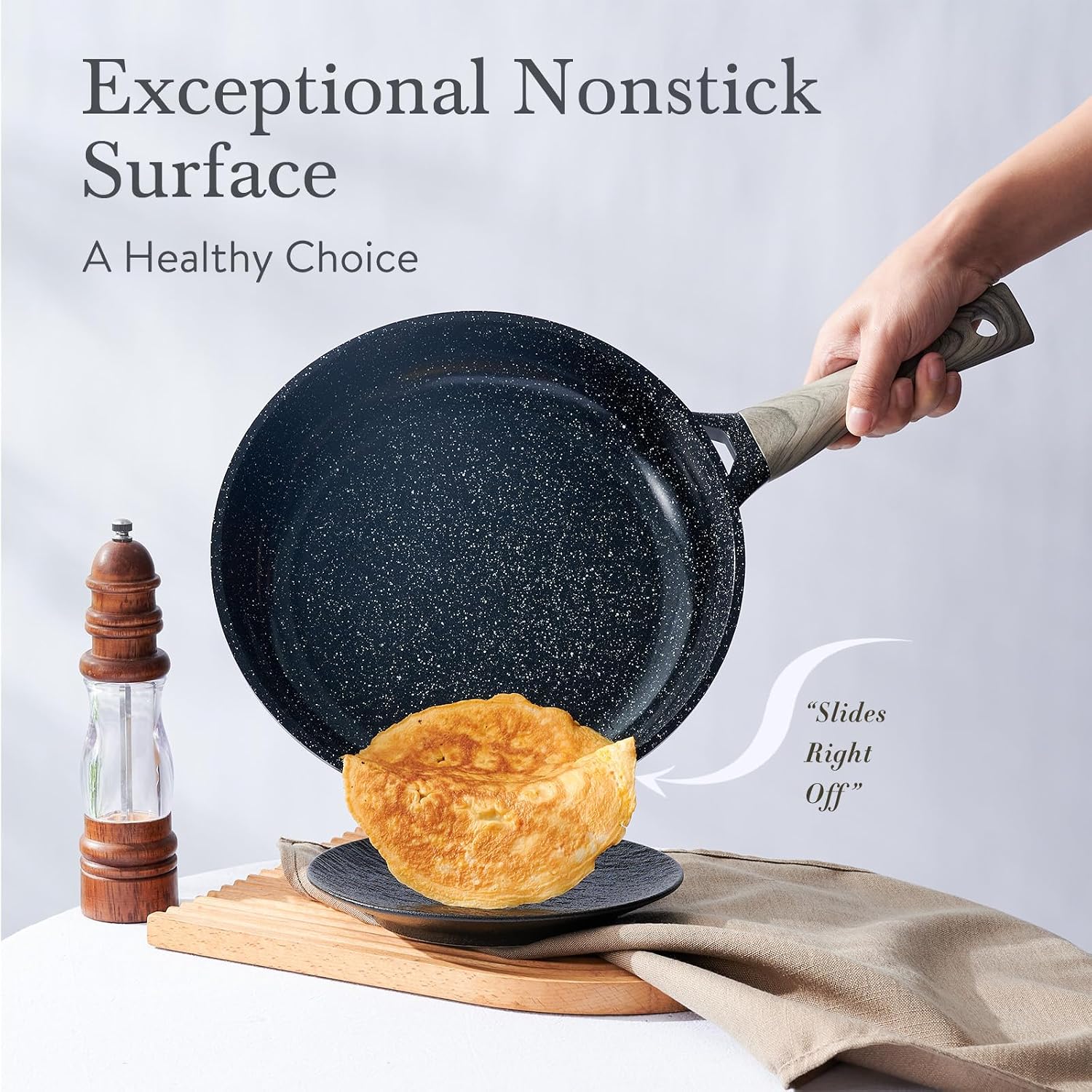 Detalle 2 de USELUCK 22-Piece Ceramic Cookware