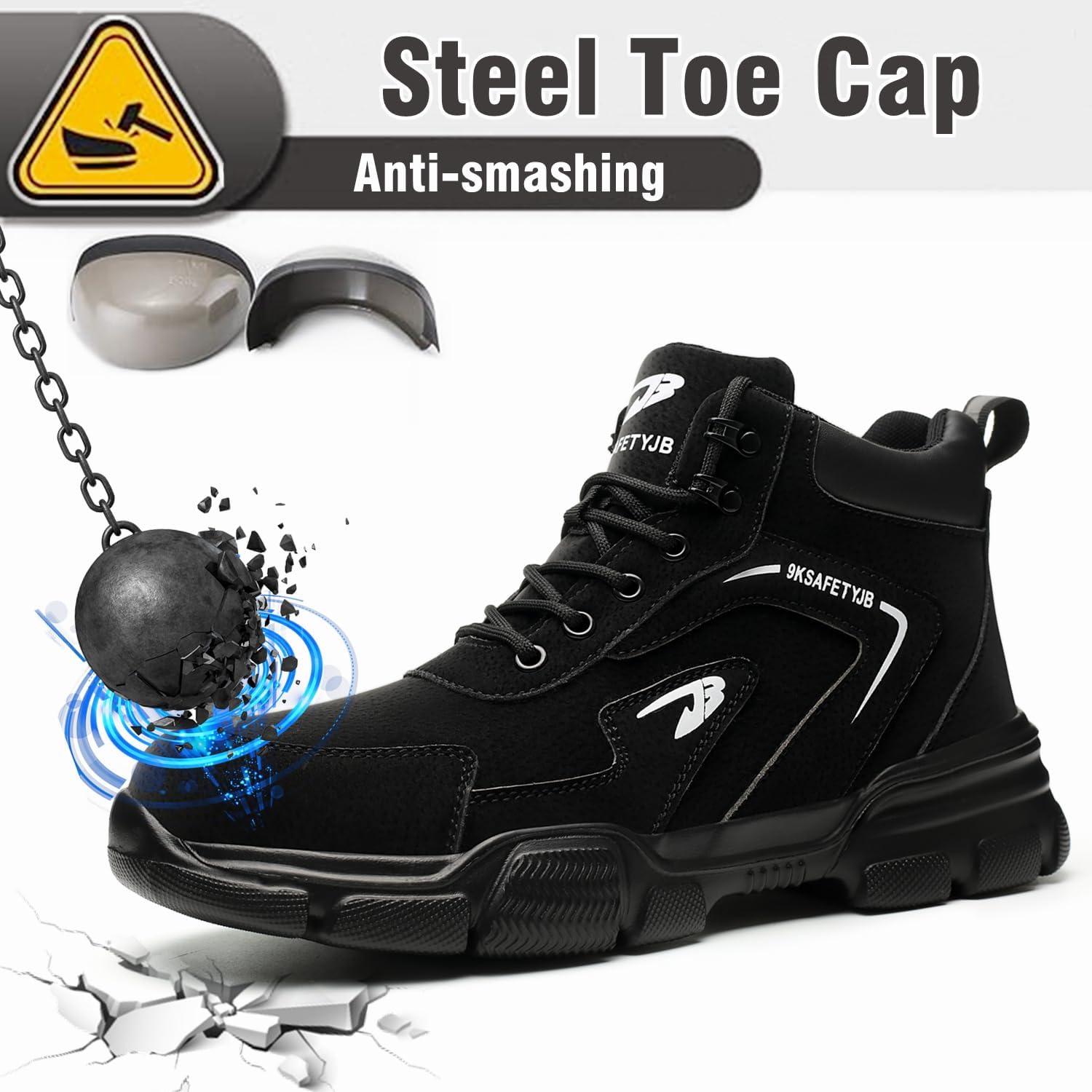 Thumbnail 2 de ZSDZSZ Steel Toe Cap Boots: Waterproof Safety Boots for Men and Women