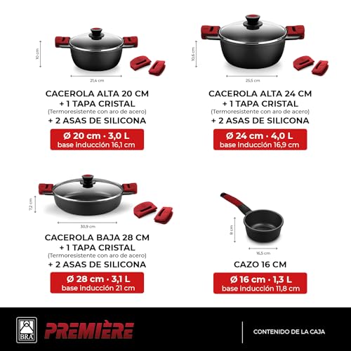 Detalle 2 de BRA Premiere batterie cuisine 7 pièces
