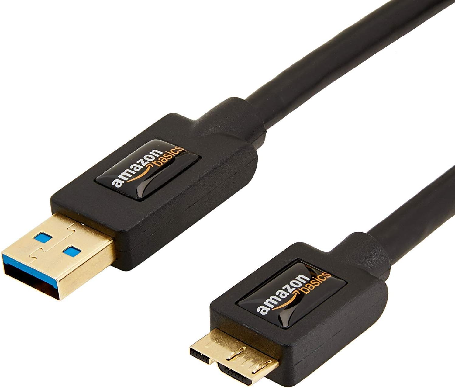 Detalle de AmazonBasics USB 3.0-Kabel, Typ USB-A Stecker auf Micro USB, 1,8 m, Schwarz