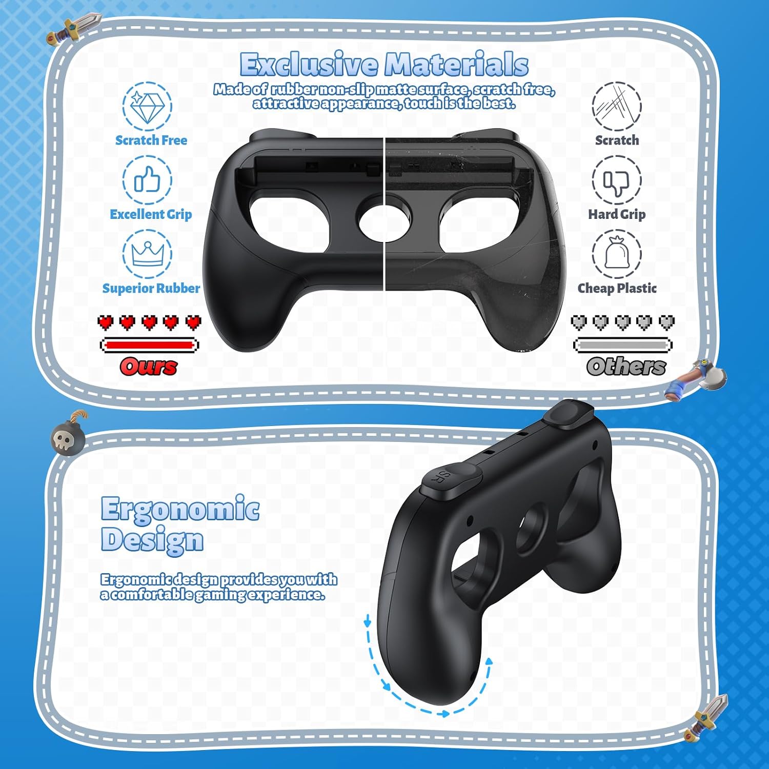 Thumbnail 3 de FASTSNAIL Switch 2/1 Griffe Controller, 2er Schwarz