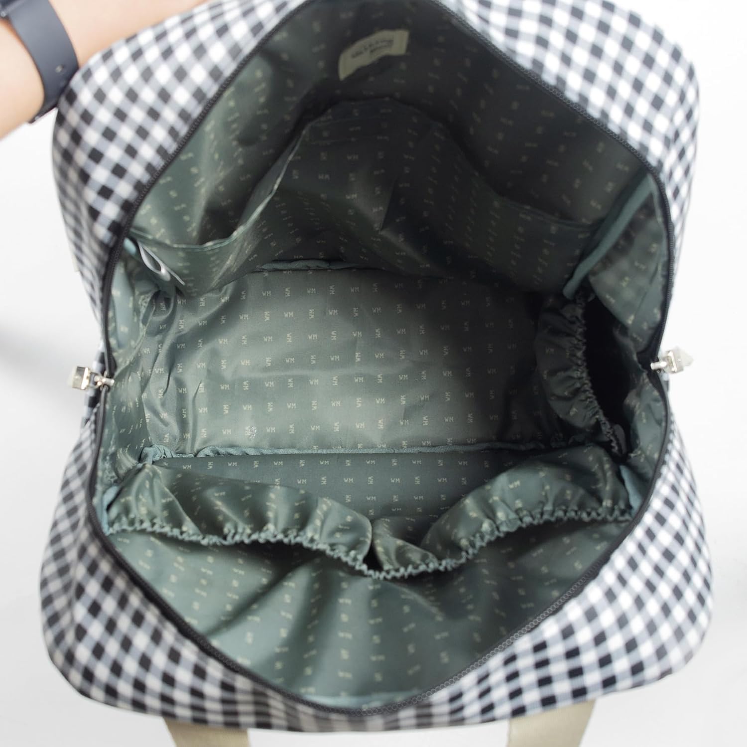 Detalle 2 de Walking Mum borsa zaino I Love Vichy 37 cm