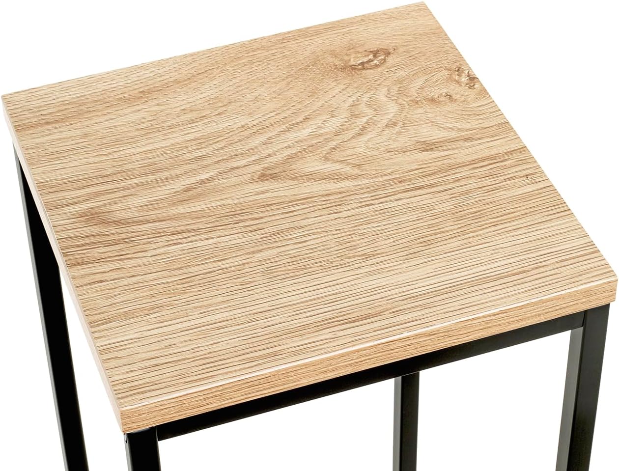 Thumbnail 5 de HAKU Colonna floreale rovere naturale/nero con ripiano MDF e struttura in metallo — 23 x 67 x 23 cm