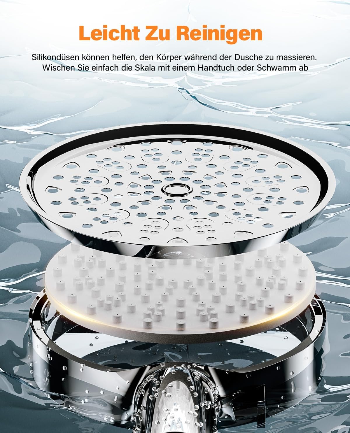 Thumbnail 6 de Cobbe Duschkopf mit Filter Hochdruck 6 Strahlarten