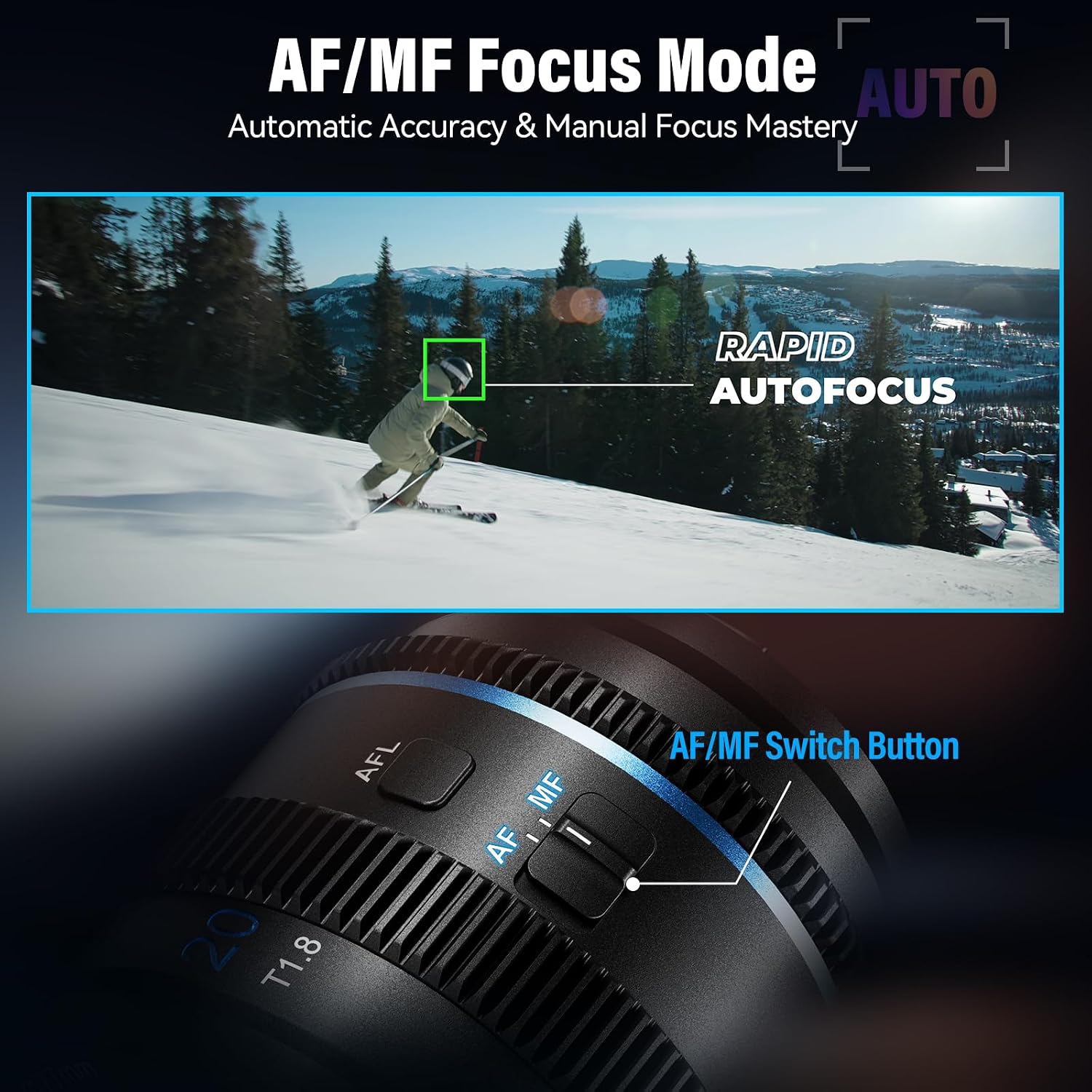 Detalle de SIRUI 20mm T1.8 1.33X Anamorphic Lens for E‑mount