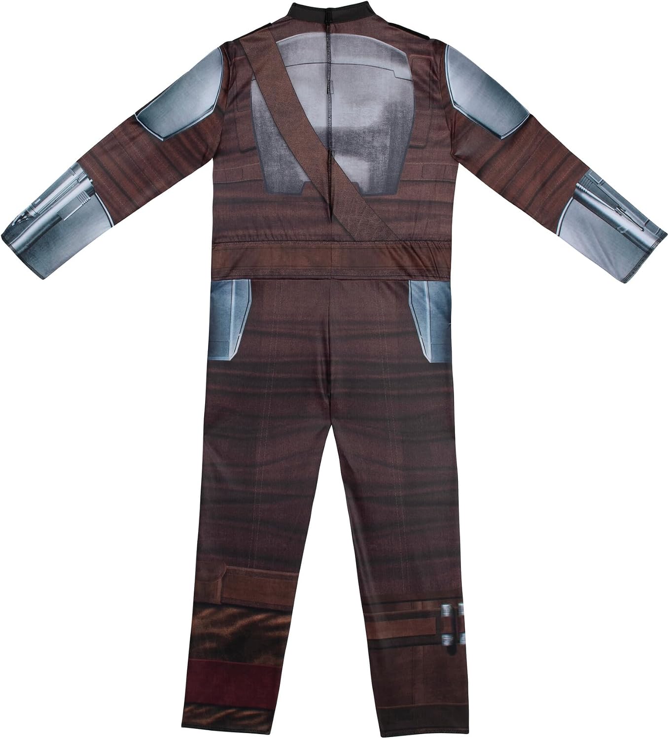 Detalle de Star Wars The Mandalorian Youth Costume with Light-Up Chest, Padding, Mask and Cape