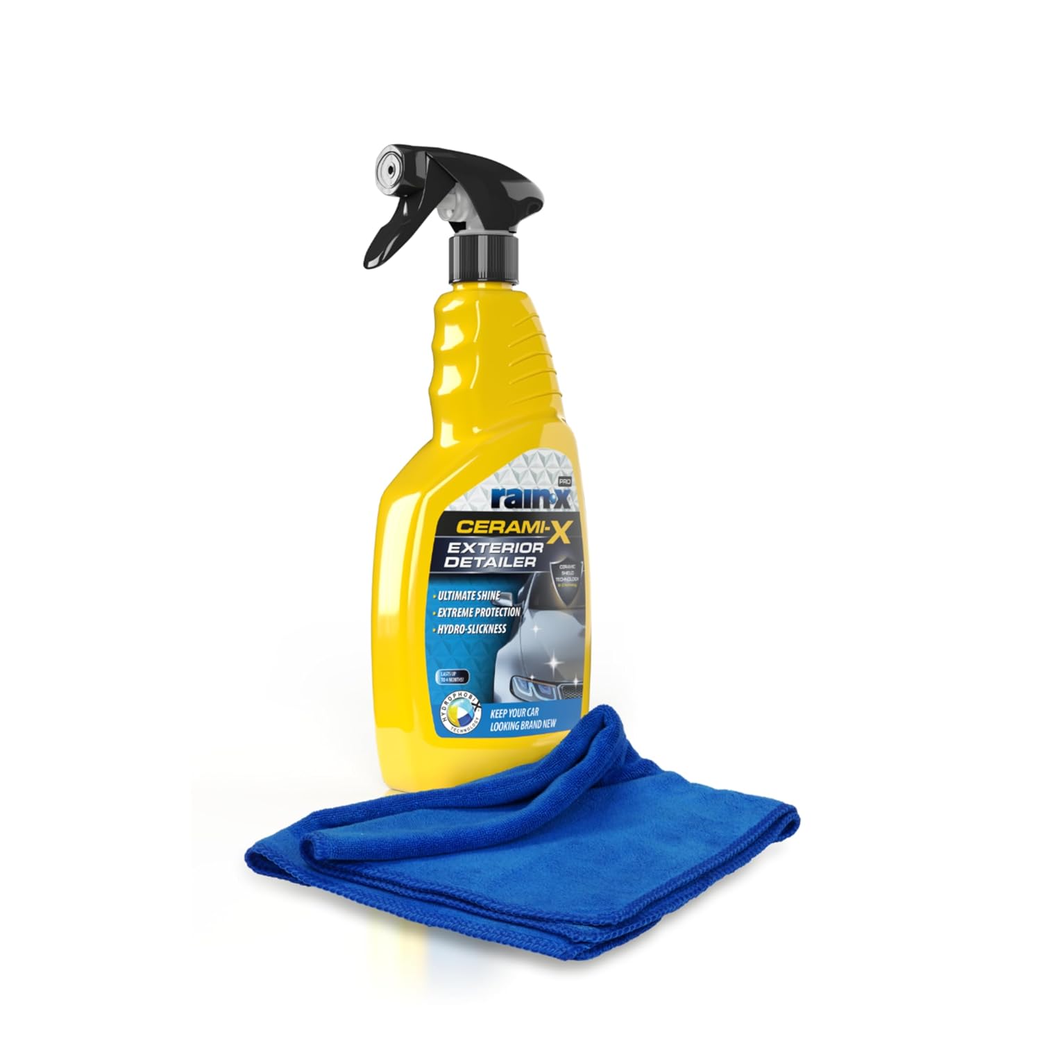 Detalle de Rain-X Cerami-X Detailer Premium – High-gloss ceramic coating with durable weather protection (750 ml)