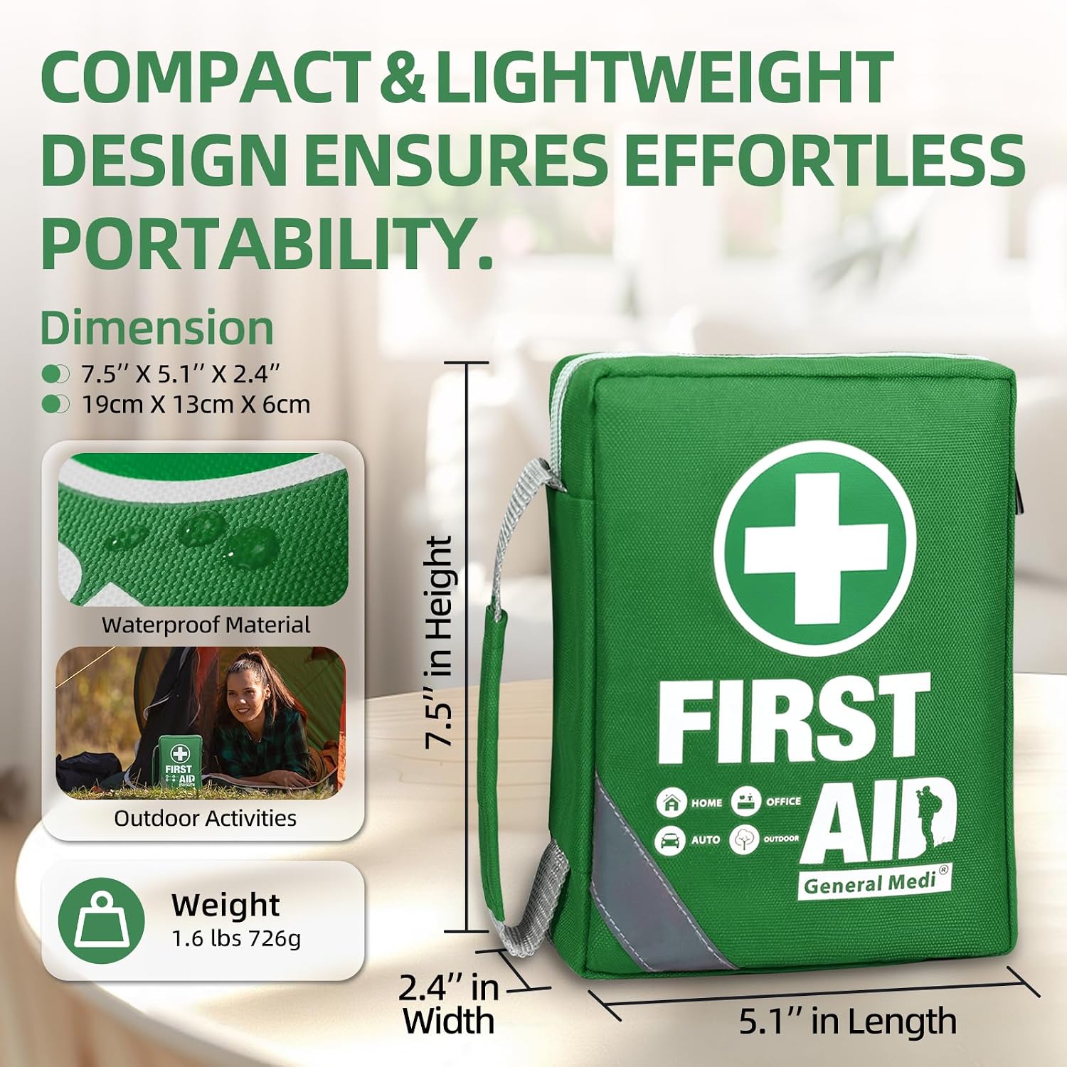Thumbnail 2 de General Medi Compact 175-Piece First Aid Kit